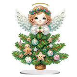 Angel-Single Side Drill-Wooden Diamond Desktop Ornament