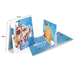 8pcs/set 3D Christmas Greeting Cards Diamond Painting