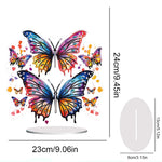 Butterfly-Single Side Drill-Diamond Desktop Ornament