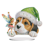 Dog-Single Side Drill-Diamond Desktop Ornament