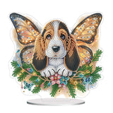 Dog-Single Side Drill-Diamond Desktop Ornament