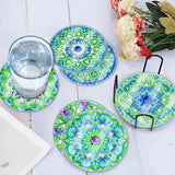 6Pcs/Set-Mandala-Acrylic Waterproof Diamond Coaster