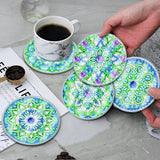 6Pcs/Set-Mandala-Acrylic Waterproof Diamond Coaster