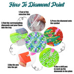 6Pcs/Set-Mandala-Acrylic Waterproof Diamond Coaster