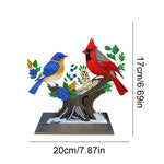 Bird-Single Side Drill-Wooden Diamond Desktop Ornament