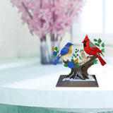 Bird-Single Side Drill-Wooden Diamond Desktop Ornament