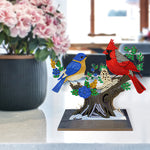 Bird-Single Side Drill-Wooden Diamond Desktop Ornament