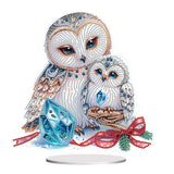 Owl-Single Side Drill-Acrylic Diamond Desktop Ornament