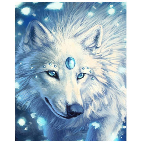 Snow Wolf Full Drill-Diamond Painting