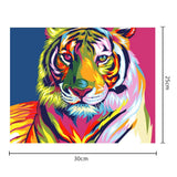 Colorful Tiger Full Drill-Diamond Painting