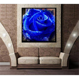 Blue Rose Round Full Drill Paintings