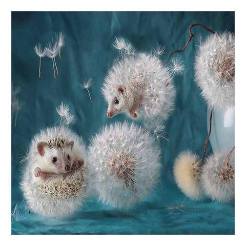 Dandelion Hedgehog - Full Drill Diamond Painting