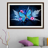 Diamond Painting Kits-Full Round Drill 5D DIY Butterfly Painting Decor