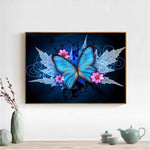 Diamond Painting Kits-Full Round Drill 5D DIY Butterfly Painting Decor