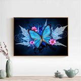 Diamond Painting Kits-Full Round Drill 5D DIY Butterfly Painting Decor