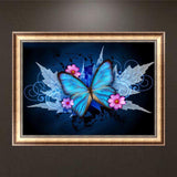 Diamond Painting Kits-Full Round Drill 5D DIY Butterfly Painting Decor