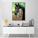 Diamond Painting Kits-Full Round Drill Horses 5D DIY Needlework