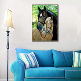 Diamond Painting Kits-Full Round Drill Horses 5D DIY Needlework