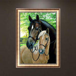 Diamond Painting Kits-Full Round Drill Horses 5D DIY Needlework