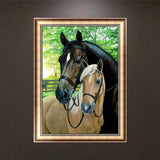 Diamond Painting Kits-Full Round Drill Horses 5D DIY Needlework