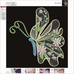 Butterfly-Crystal Rhinestone Diamond Painting(30*30CM)