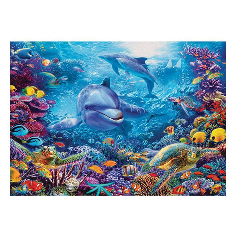 Kits-Full Round Drill Dolphin-Paintings