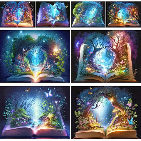 Magic Book-Full Round Diamond Painting-40x30cm