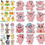 2pcs/set-Animal-Diamond Sticker