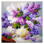 5D DIY Full Drill Diamond Painting Lavender Vase