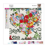 Heart Flower 5D DIY Full Drill Diamond Painting Kit