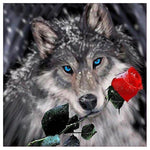 Rose Wolf - Full Drill Diamond Painting