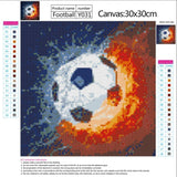 Football-Full Drill Round Diamond Painting