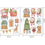 2pcs Christmas DIY Diamond Drawing Stickers