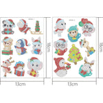 2pcs Christmas DIY Diamond Drawing Stickers