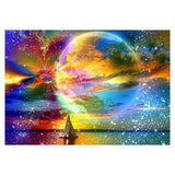 Diamond Painting Kits-Full Round Drill 5D Dreamy Sea DIY Craft Needlework