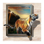 Running Tiger-Full Drill Round Diamond Painting