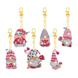 5pcs DIY Diamond Painting Ladybug Gnomes Double-sided Keychains