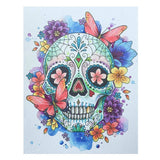 Flowers Skull Full Drill Paintings