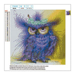 5D DIY Full Drill Diamond Painting Purple Bird Kits