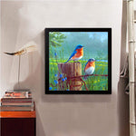 5D DIY Full Drill Diamond Painting Standing Birds