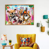 5D DIY Full Drill Diamond Painting Dogs Mosaic Kits