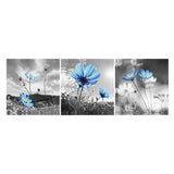 3pcs/set Flower - Full Drill Round Drill Painting - 80x30cm