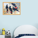 Black Cockatoos-50x70cm Full Drill Round Drill Diamond Painting-preorder(10 days preparing)