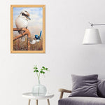 Kookaburra And Wrens-50x70cm Full Drill Round Drill Diamond Painting-preorder(10 days preparing)