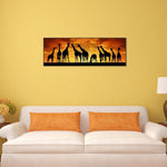 Sunset Giraffes - Full Drill Round Drill Painting  - 80x30cm