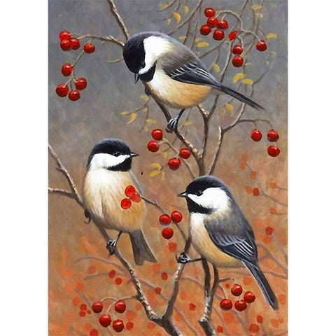 5D DIY Full Drill Diamond Painting Spring Birds Kit