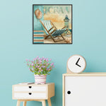 5D DIY Full Drill Diamond Painting Sea Beach Chair