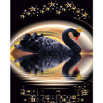 Crown Black Swan DIY Full Drill Diamond Painting