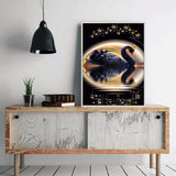 Crown Black Swan DIY Full Drill Diamond Painting