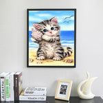 5D DIY Full Drill Diamond Painting Sea Snail Cat